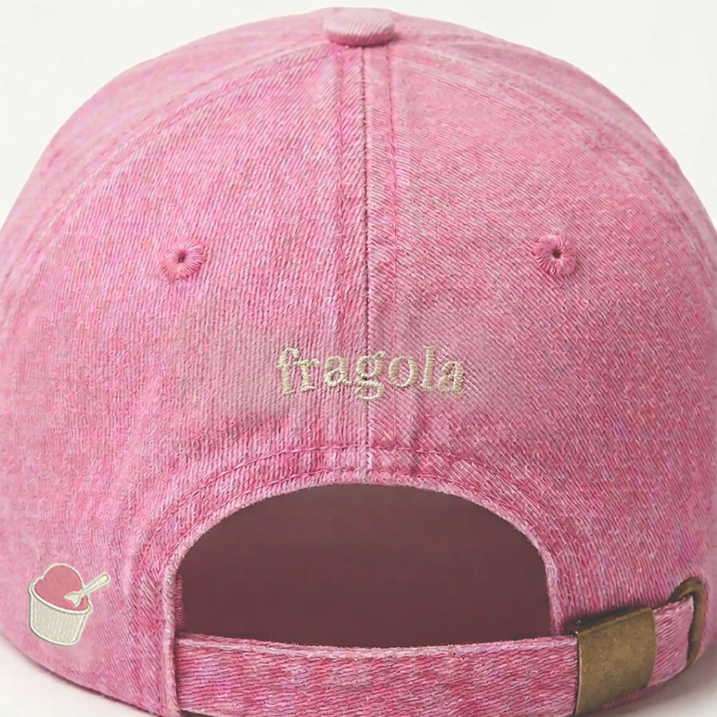 Team Gelato alla Fragola Cappellino / Strawberry Cotton Twill Cap *FREE SHIPPING