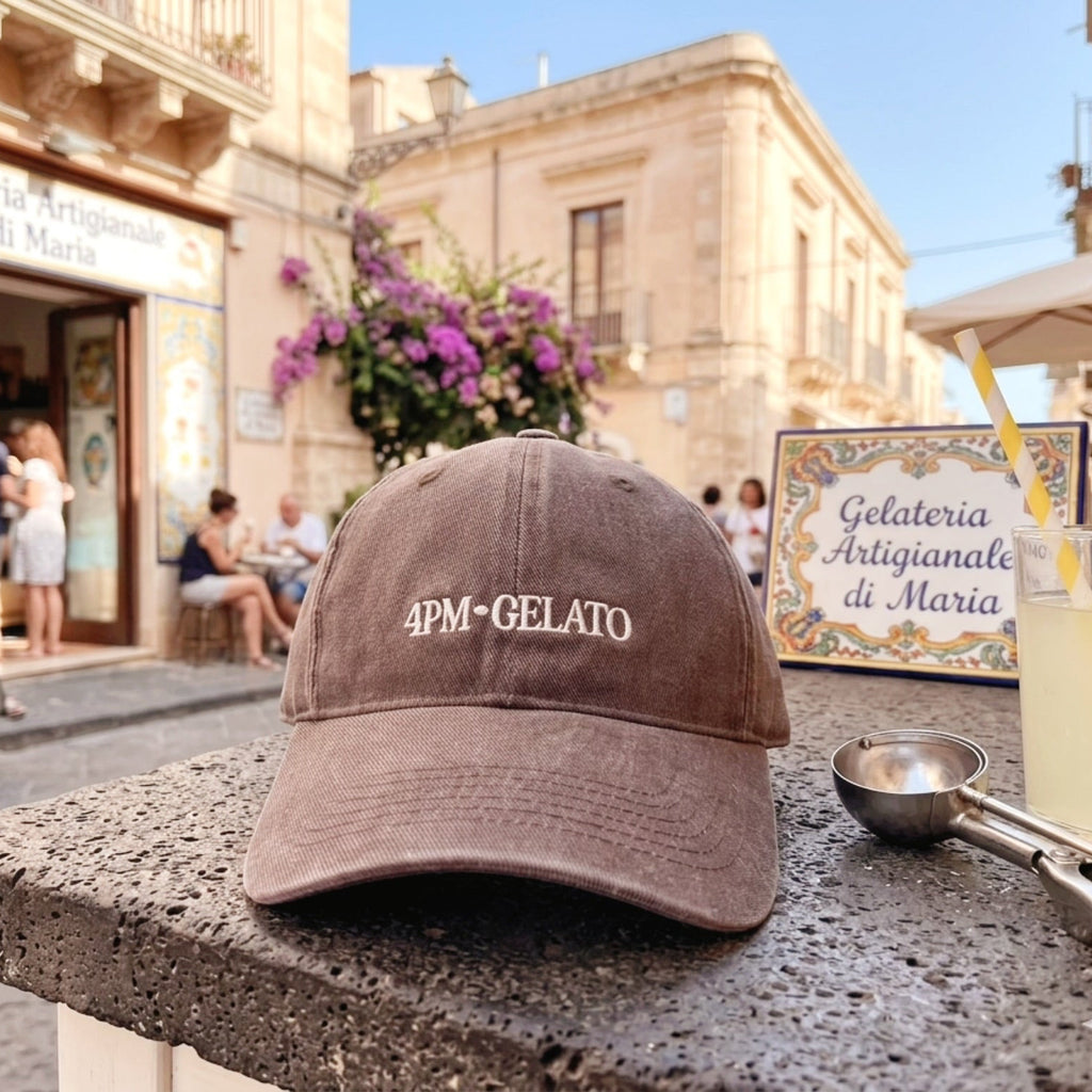 Gelato al Cioccolato Cappellino / Chocolate Cotton Twill Cap *FREE SHIPPING